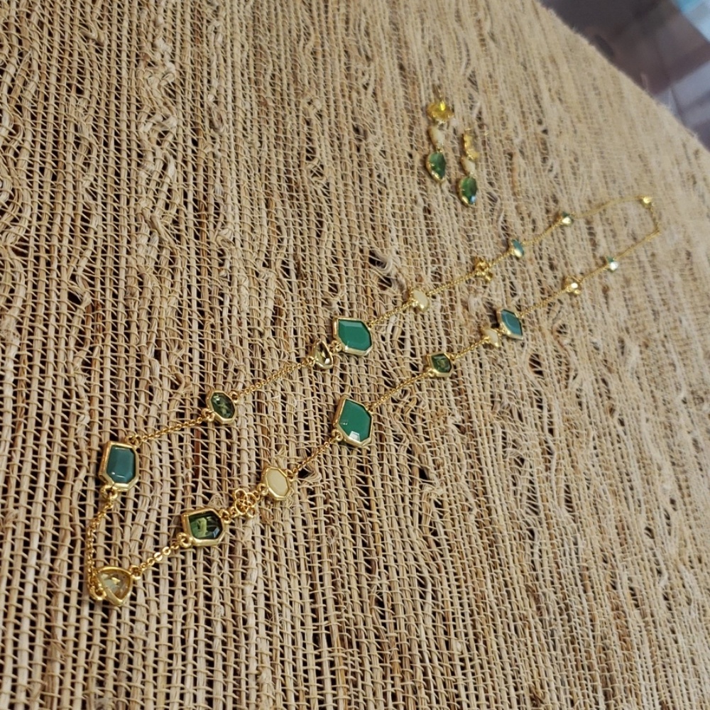 Stella and Dot Necklace With Matching Earrings